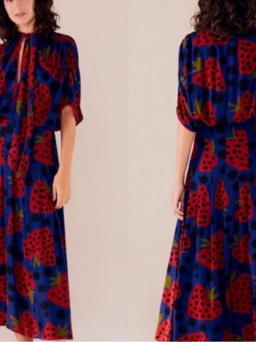 Farm Rio Heartberry Maxi Dress in Sz M - Picture 5 of 5